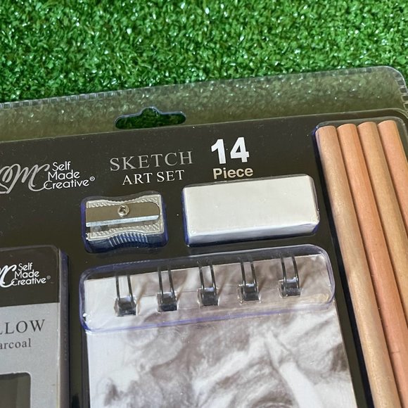Art Set Essentials Sketching Pencil 14 Pcs Supplies Drawing Craft Sketch Pad NEW - Picture 5 of 10